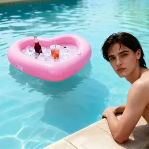 Inflatable PVC Water Bar, Outdoor Pool Party Multi-Functional Beverage Tray, Ice Bucket, Ice Bar WholesaleToysTOY11