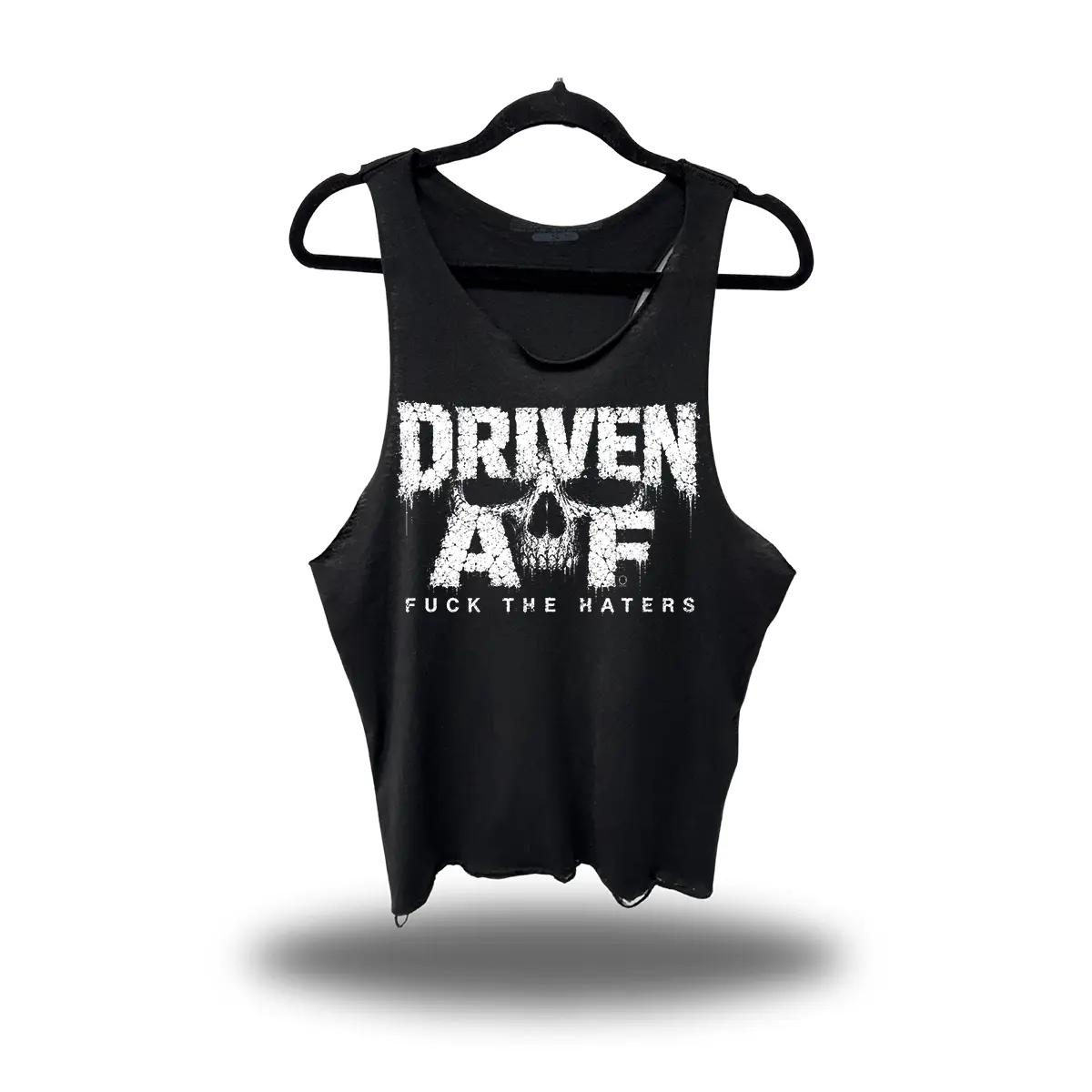 DRIVEN F*CK HATERS SCOOP NECK STRINGER TANK TOP