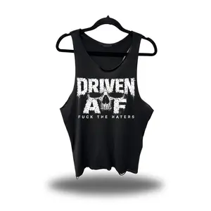 DRIVEN F*CK HATERS SCOOP NECK STRINGER TANK TOP