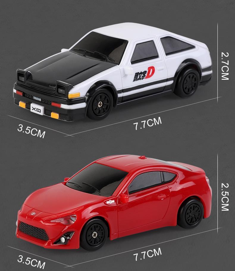 PlayGenie 1/64 RC Drift Car JDM Toyota AE86, GT86 & Supra MK4 Officially Licensed, Mini Drift Car with Detachable Body, LED Lights, Dual-Speed Mode, USB Rechargeable – Perfect Gift for Kids & Collectors