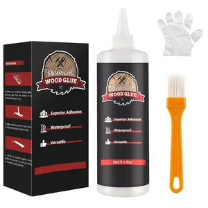 Strong Waterproof Clear Heavy Duty Wood Glue for Interior Exterior Woodworking Crafts Furniture Baseboard Cabinets Door (150g)