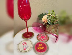 Be Kind Beaded Coaster   