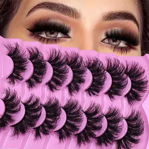 7 Pairs of Fluffy and Thick False Eyelashes That Look Like Extended False Eyelashes Suitable for Daily Party and Holiday Makeup Eyelash Extensions Set