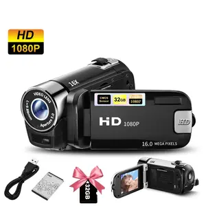 Outdoor and Home Handheld Dv Camera with Fhd 2.4 Inch Screen, 16x Digital Zoom and 270° Rotating Video Recording for Night Portraits and Gift Ideas