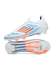 Unisex Low-Top Football Shoes Soccer Cleats Ag Long Nails, Super Grip Natural Grass Professional Competition Breathable Anti-Slip Training Sneakers