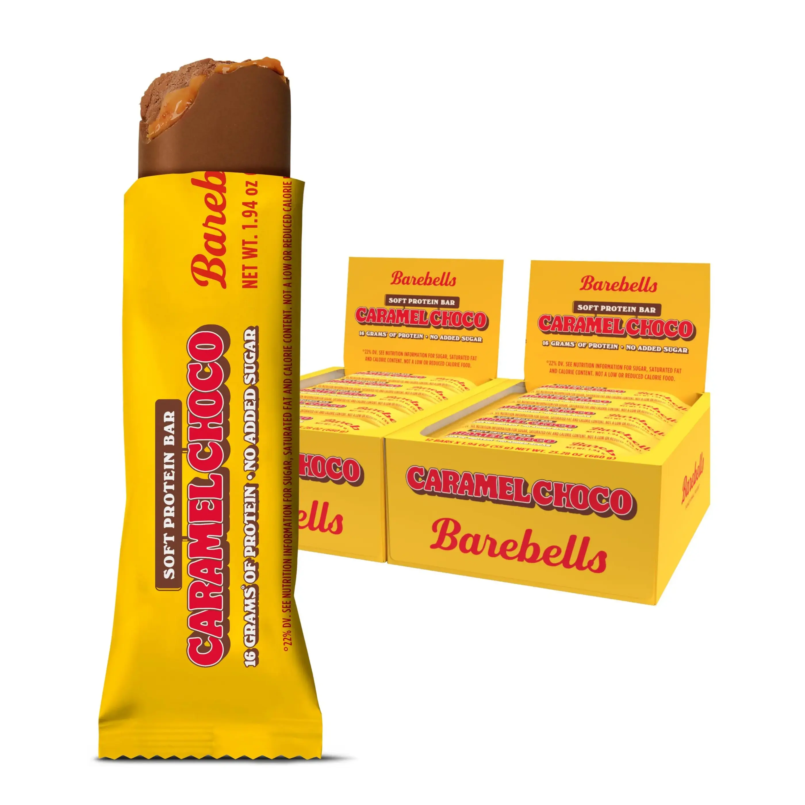 Barebells Soft Protein Bars Minty Chocolate - 24 Bars (2 Packs of 12) -16g High Protein Treats - Chocolate Nutrition Bar with 1g Total Sugars - On The Go Breakfast or Post-Workout Snack