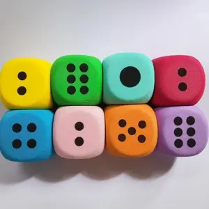 1PC 80mm Large Foam Dot Dices Six Sides Dices Kids Counting Toy Learning Aids for Class Board Game Classroom Math Teaching