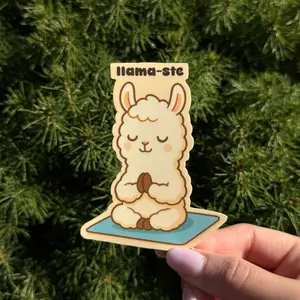 Funny Llama Stickers - Weatherproof with Matte Finishing