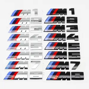 Bmw M Series Abs Letter Decal Stickers, Side Door & Grille Decoration, Scratch-Resistant Universal Car Accessories