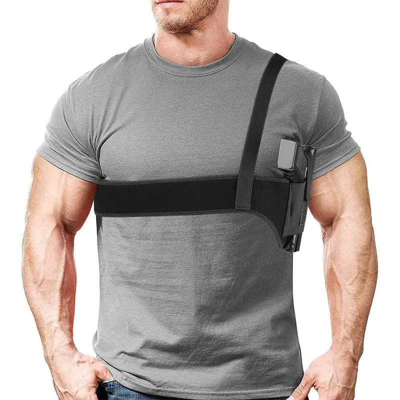 Shoulder Holster Underarm Depth Concealment for All Handguns Adjustable Belt Ambidextrous Design Breathable Durable Unisex Quick Extraction Suitable for Various Scenarios premium leather dual magazine  Women's Waterproof Belt Bag with Strap Gun holster cr