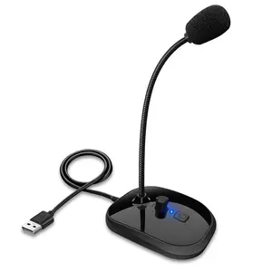 Desktop Gooseneck Microphone, USB Wired Microphone, Microphone for Live Streaming, Singing, Gaming, Chatting, Video Conference, Party Performance, Audio