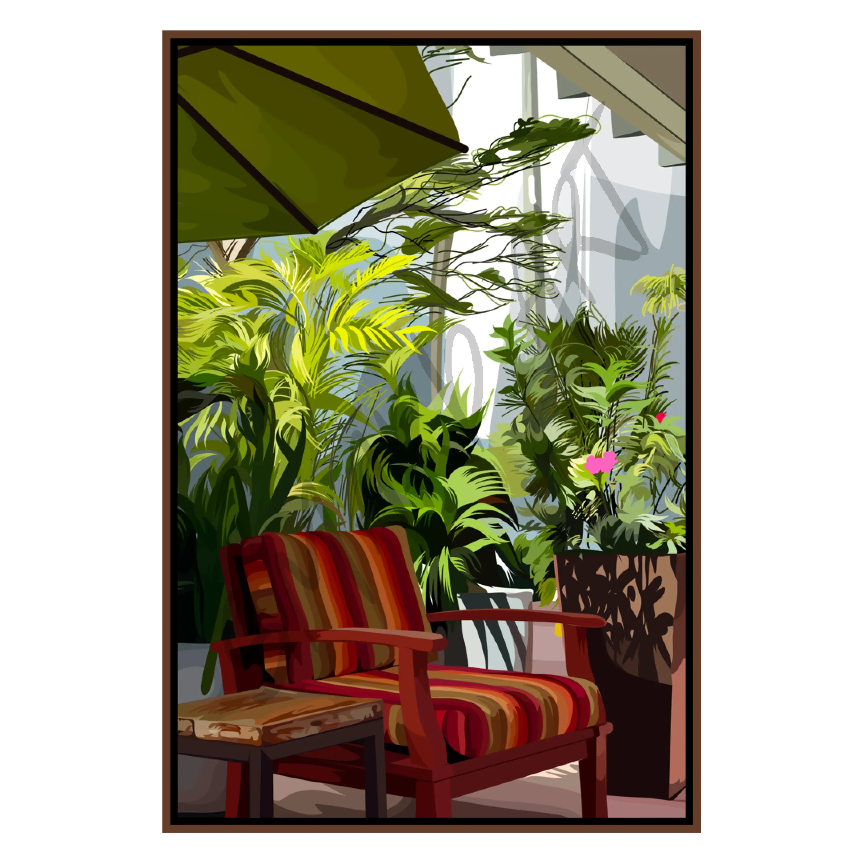 Patio Life  Smard Black Wall Art Print/ Canvas for Home /Office Decor - Smard Black Wall Art Print/ Canvas for Home /Office Decor