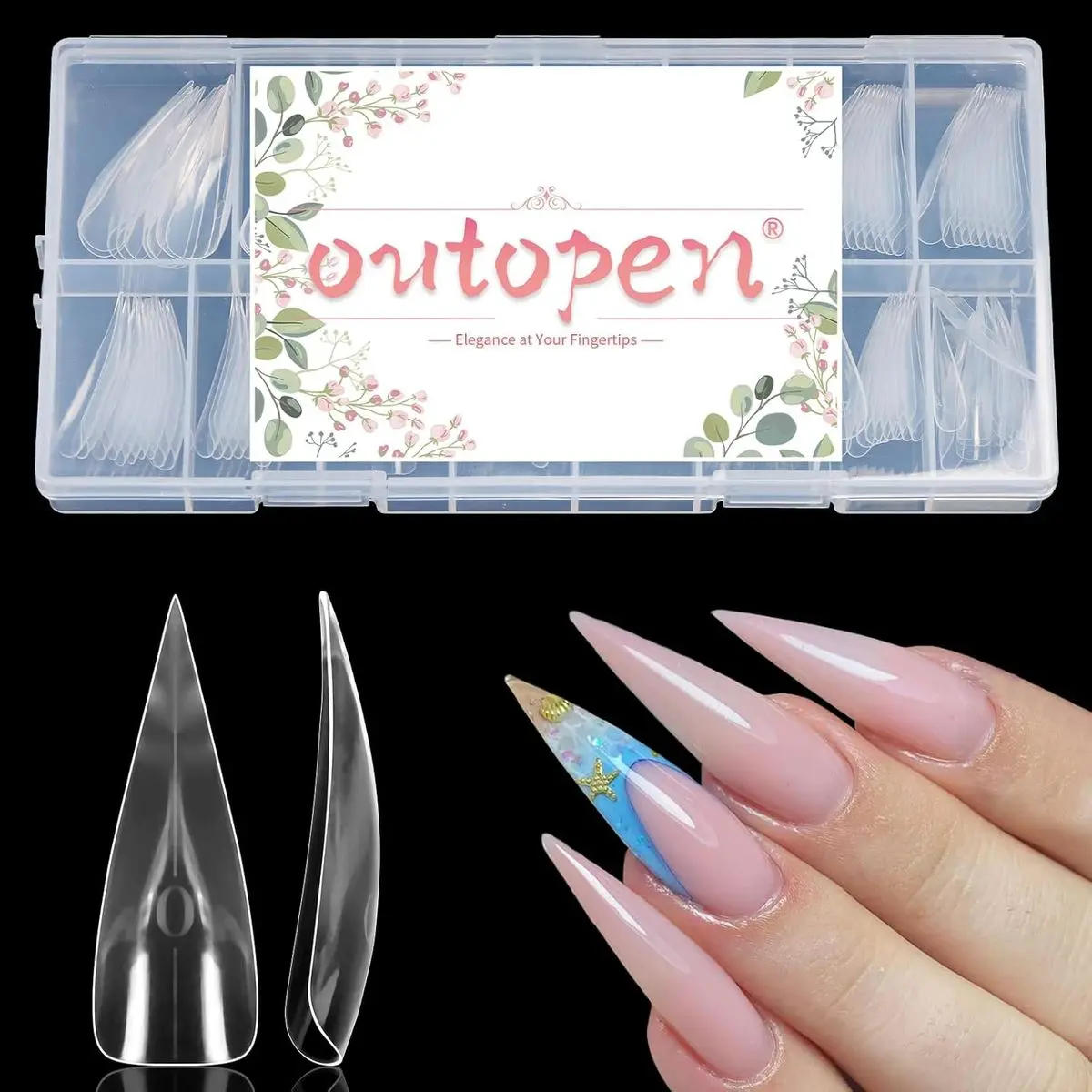 Eagle Curved Stiletto Nail Forms