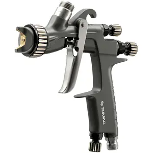 Tilswall Pinto LVLP Spray Gun Premium Kit, with All-Stainless Steel Flow Channel, 1.3/1.5/1.7mm Nozzles & Accessories, Ultral-Long Service Life Air Paint sprayer for Painting Car Auto House