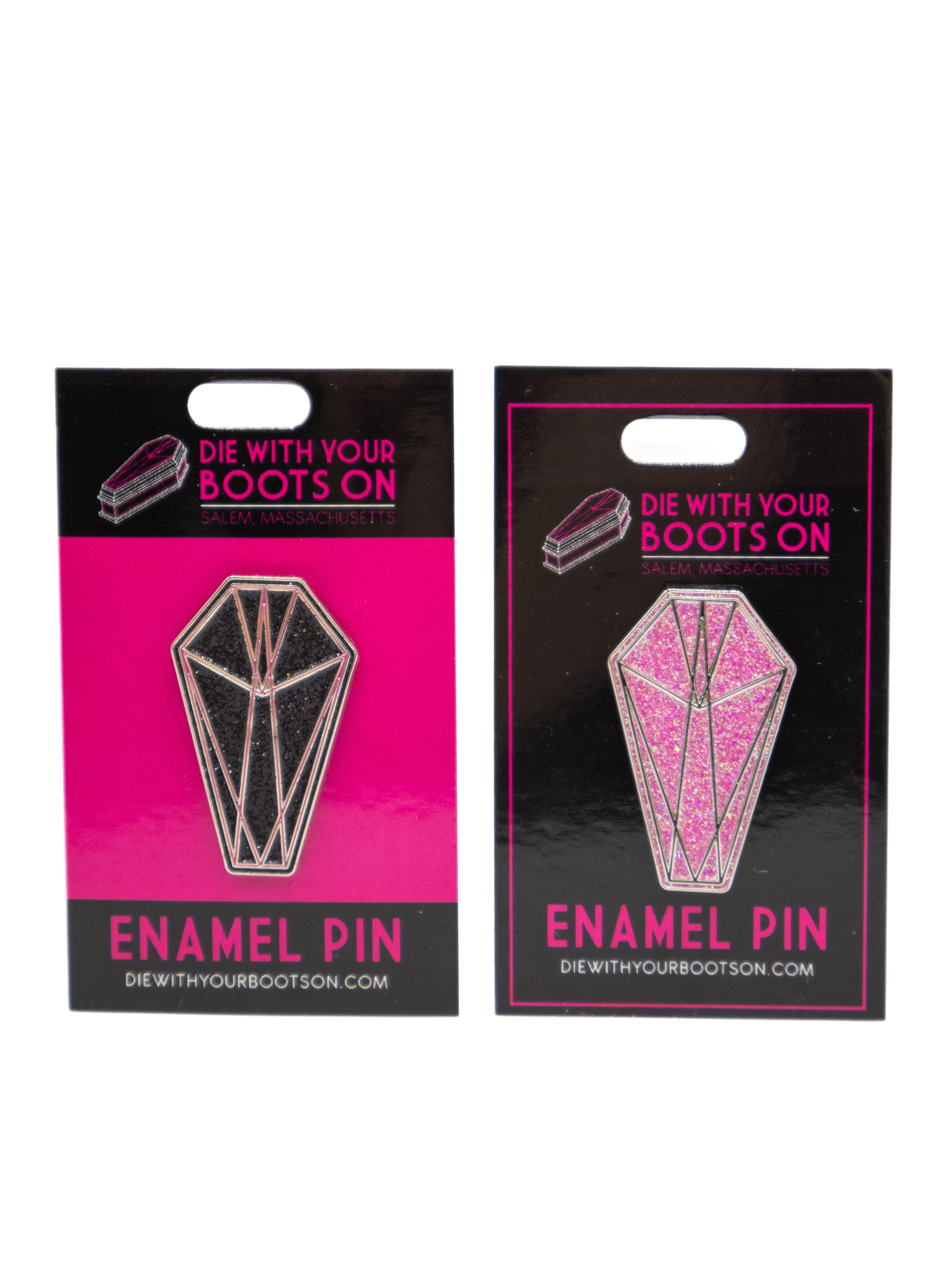 Glitter DWYBO Coffin Pin