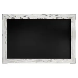 20x30 Whitewash Wood Frame Magnetic Chalkboard