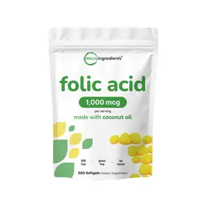 Micro Ingredients Premium Folic Acid Softgels Micro Ingredients Premium Folic Acid Softgels