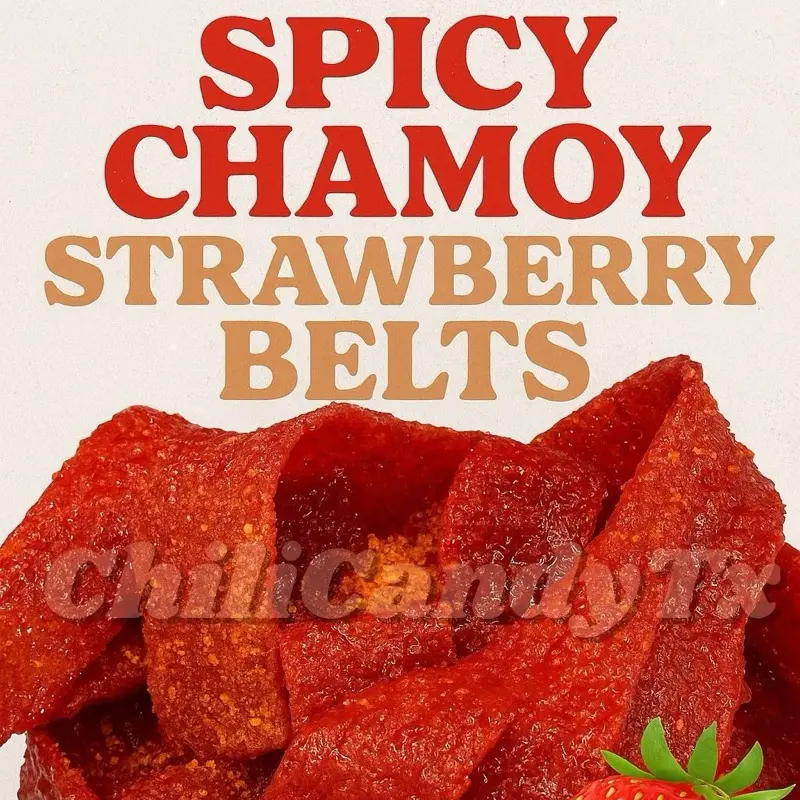 Spicy Chamoy Strawberry Belts Snack Spicy Chamoy Strawberry Belts Snack