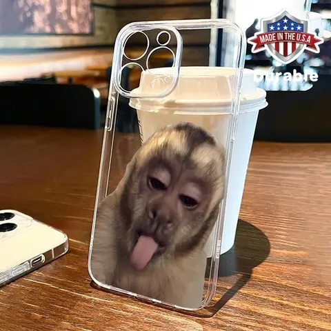 Flexible TPU Transparent iPhone Case - Cute Monkey & Cute Astronaut Designs, Anti-Drop Shockproof Protection, Comfy Grip, Playful Vibe Cellphone Accessory for iPhone XR, Cute Astronaut, Playful Vibe