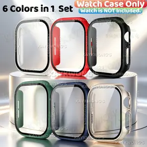 KAYKWONG'S 6-Piece Set High-Definition Protective Case,  Durable Smartwatch Cover, Essential Wearable Accessory for  iWatch 11/10/9/8/7/6/5/4/3/2/1 Series Size 49mm 46mm 45mm 44mm 42mm 41mm 40mm