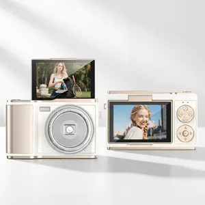Portable Digital Camera with 180° Flip Screen, 3.0in HD Display, Entry-Level Student Selfie Camera, Includes 32GB Memory Card