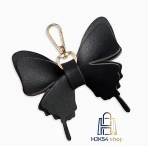 Butterfly Leather Bag Charm, Fashion PU Butterfly Keychain, Cute Bow Pendant for Handbag, Purse, Backpack, Aesthetic Key Ring Accessory, Gift for Her