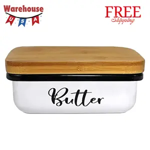 Butter Dish with Lid for Farmhouse Home Decor, Kitchen Collection