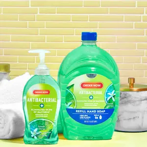 Antibacterial Liquid Hand Soap, Fresh Citrus Scent | Moisturizing Hand Wash, Paraben Free | 11.25 oz, 6 Pack