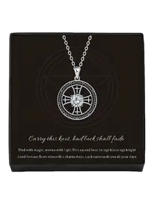 Cross Star Core · Black Silver Original niche vintage cross gem necklace, a must-have for spring and summer daily wear. A mysterious lucky necklace, perfect for Valentine's Day and all festive gifting.