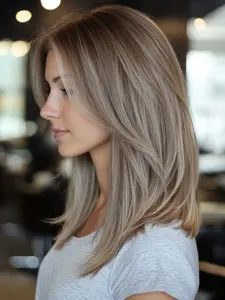 16 Inch Straight Full Head Wig, High Temperature Resistant, Natural Look, Versatile Style, Synthetic Fiber, Daily Wear, Synthetic Material Wigs