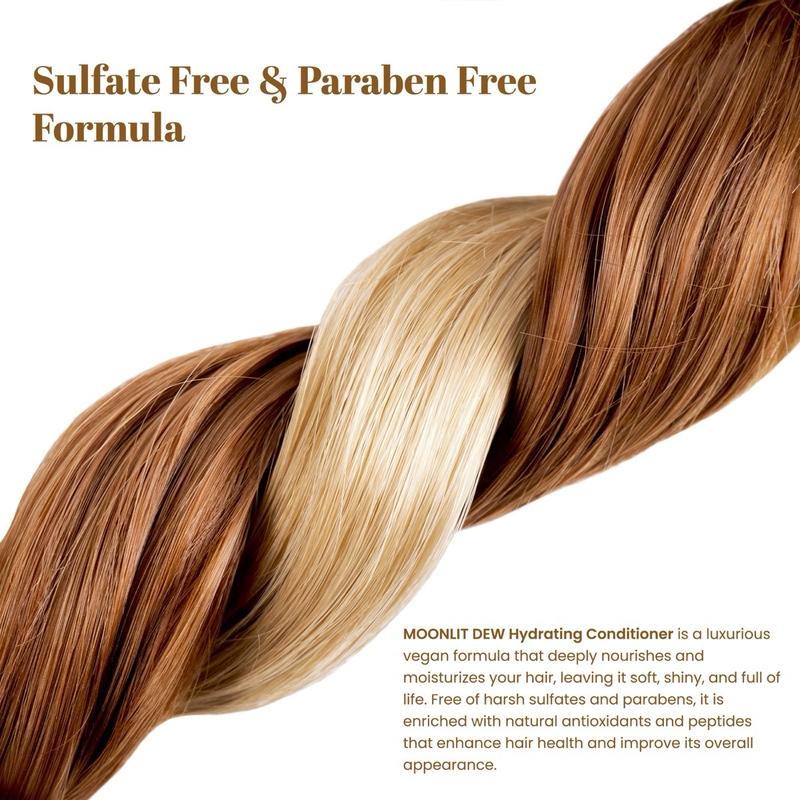 TRÈSESSION Moonlit Dew Hydrating Conditioner | Hydrating Moisturizing Conditioner, Color-Treated & Dry Hair | Deep Hydration for Hair Growth & Thinning Hair | Haircare Routine for Damaged Hair | Salon Care Formula | Detangling Hair, Heatless Styling