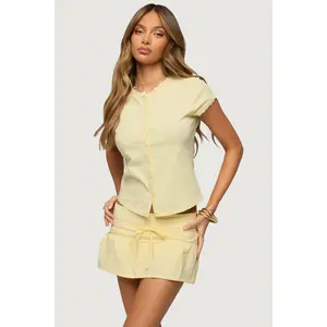 Yelena Lacey Button Up Top Yelena Lacey Button Up Top