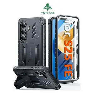 FNTCASE For Samsung Galaxy S25 FE Galaxy A17 Phone Cases: Military Grade Shockproof With Built-In Screen Protector and Kickstand