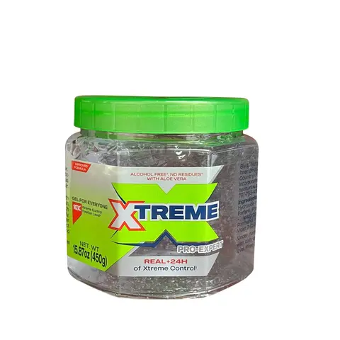 XTREME Pro-Expert Styling Gel 15.87 Ounce Alcohol-Free with Aloe Vera & Panthenol for Extra Hold & UV Protection 450g Haircare Smooth Pack