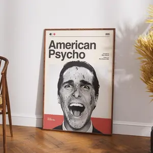 [No frame] American Psycho Retro Movie Poster