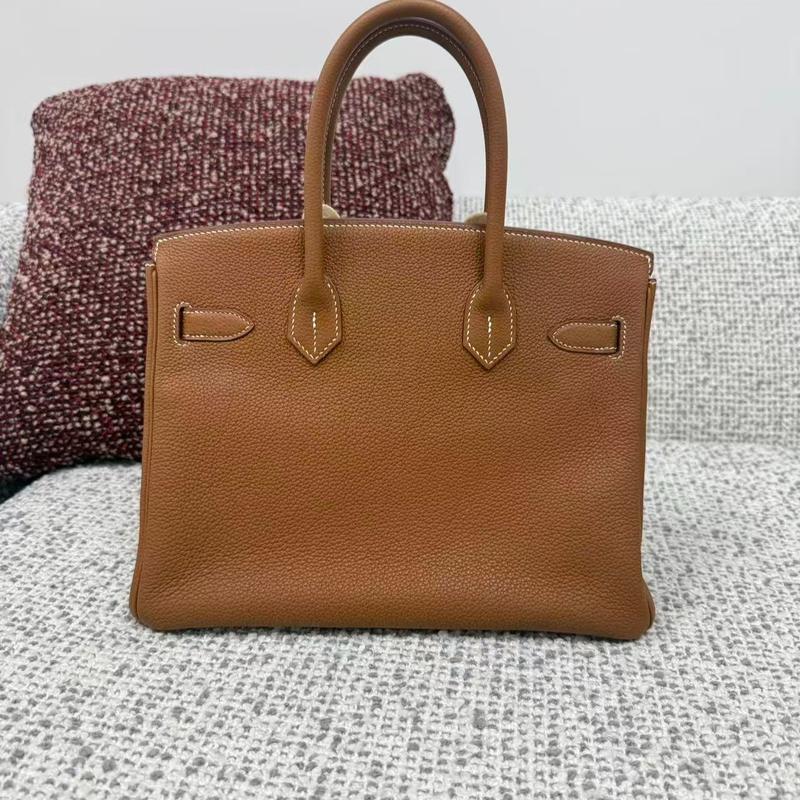 Pre-owned Hermes leather Tote Bags Birkin 30 in Gold Hardware Togo Remaining:12,000$ [Full price:22,000$] [2/2]