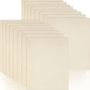 16 Pieces Microblading Supplies Double Sided Practice Skin for Eyebrows Fake Skin Latex Microblading Kit No Ink Makeup Silicone Skins to Practice Brow(White)