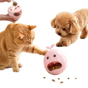 Abs Pet Slow Feeder Toy, Cat Dog Intellectual Puzzle Food Dispenser, Self-Entertainment Distract Boredom, Fun Interactive Pet Accessory
