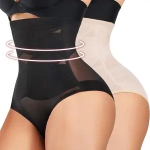 Women High Waist Seamless Waist Trainer Body Shaper Tummy Control Compression Flat Belly Panties Butt Lifter Shapewear Girdle Underwear Briefs Panty