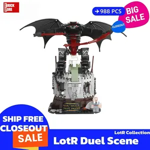 [BrickLORE](SHIP FREE) Flame And Waste Gandalf Duel Scene LotR Collection Gift Toys LotR
