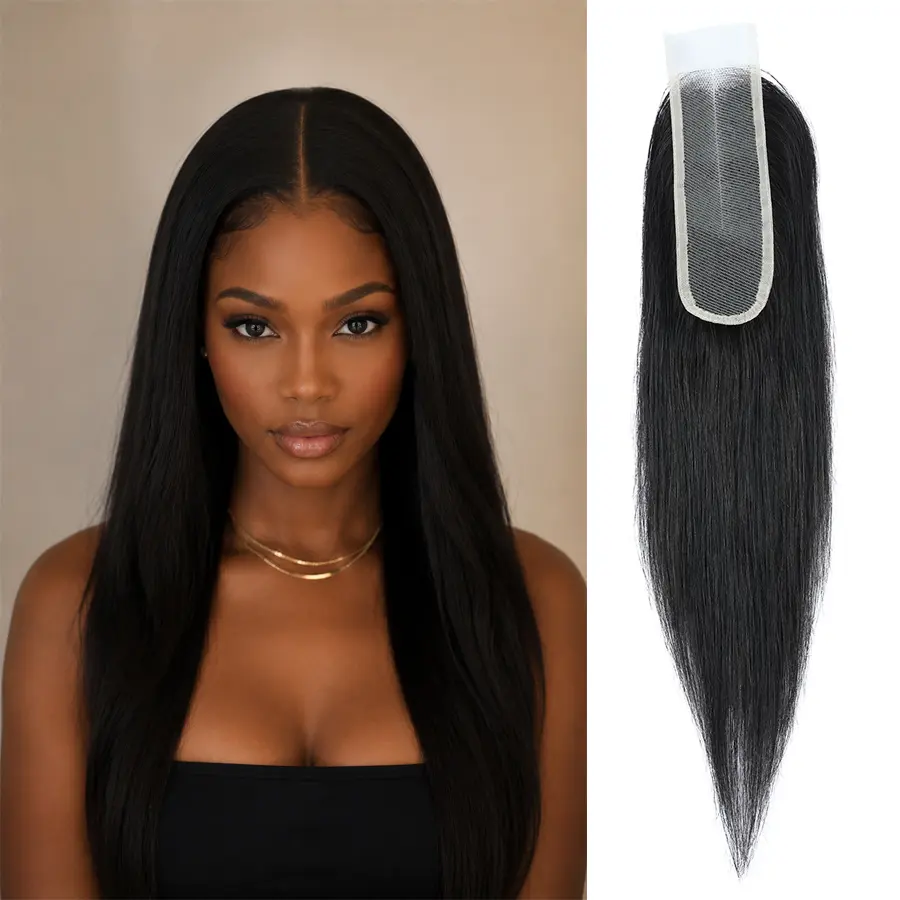 LIVE ONLY MISS ROLA 2x6 Straight Transparent Lace Closure Skinlike Human Hair Closure Straight 2x6 Vietnamese Virgin Human Hair 10-16 inch Kim K Middle Part Closure 2x6 Straight HD Closure 12 inch Pre-plucked with Natural Hairline
