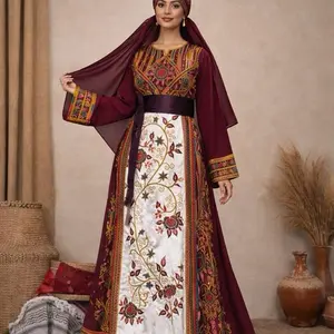 Amira thobe flower white purple womenswear