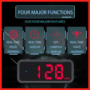 Digital Speedometer GPS HUD Universal All Cars Head Up Display Vehicle Speed Compass MPH KMH Speed  Plug and Play