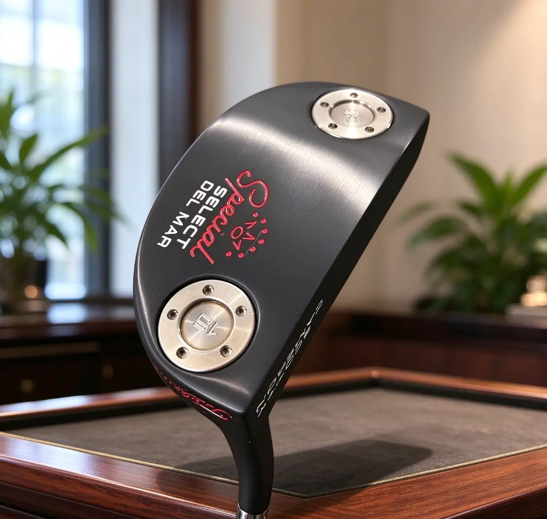 New Scotty Cameron Crown Black Mid-Mallet Blade Golf Putter