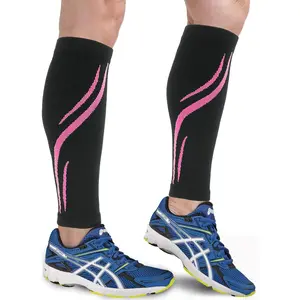 Calf Compression Sleeve  Men & Women 20-30 mmHg, Leg compression Sleeve, Footless Compression Socks (1 or 2Pair)