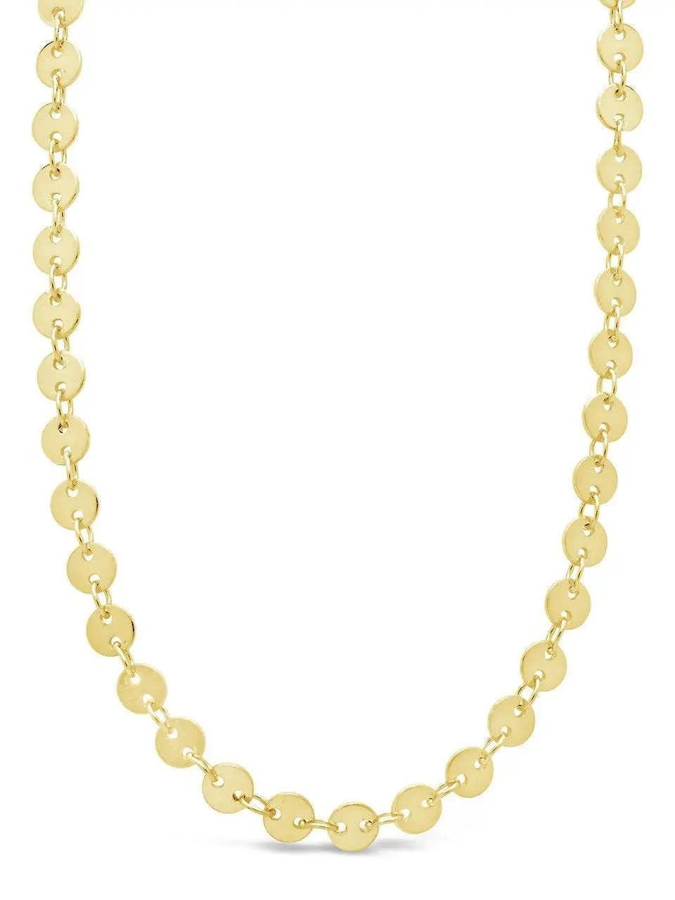Mini Round Disk Chain Necklace