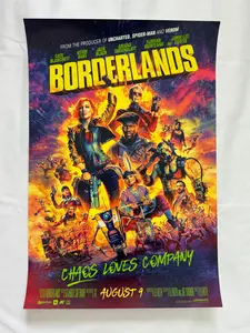 BORDERLANDS - 13.5"x20" Original Movie Poster SDCC 2024 MINT Cate Blanchett Kevin Hart