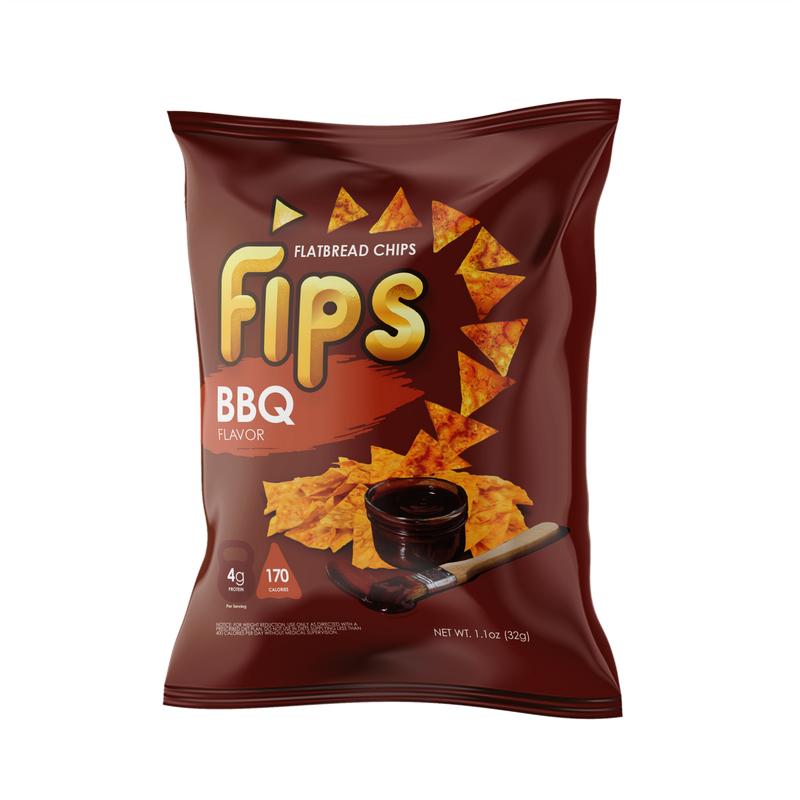 Cut Da Carb FIPS CHIPS 4-Pack Sample - Light Crispy Flatbread Chips in 4 Flavors - Perfect for On-the-Go Snacking