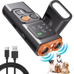 usb rechargeable dog barking deterrent, 1 box handheld dog behavior correction instrument with led flashlight & hd screen, pet training & behavior aids, pet products, dog stuff with led lights