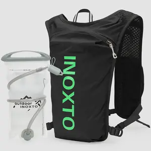 Lightweight Hydration Backpack, Running Backpack with 1.5L Water Bladder, Hydro Water Daypack for Cycling Hiking Rave for Men Women